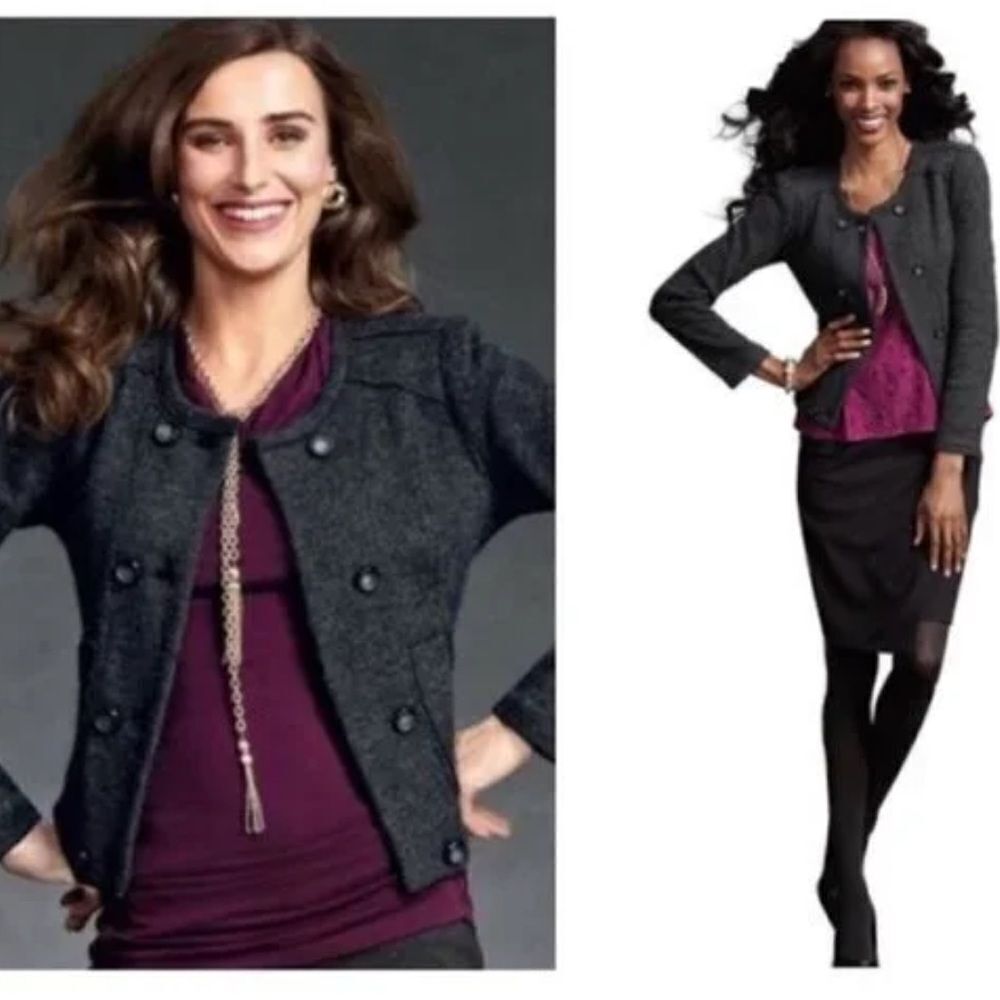 CAbi Charcoal Gray Jacket